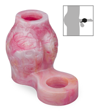 Charger l&#39;image dans la galerie, Étui pénien loup avec bulbe érectile et anneau testiculaire 7,0cm