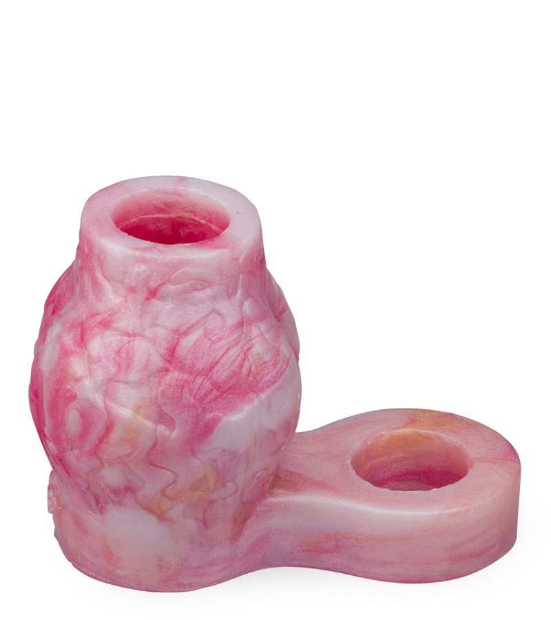 Étui pénien loup avec bulbe érectile et anneau testiculaire 7,0cm