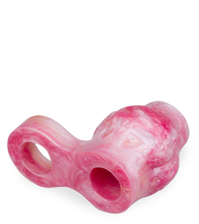 Étui pénien loup avec bulbe érectile et anneau testiculaire 7,0cm