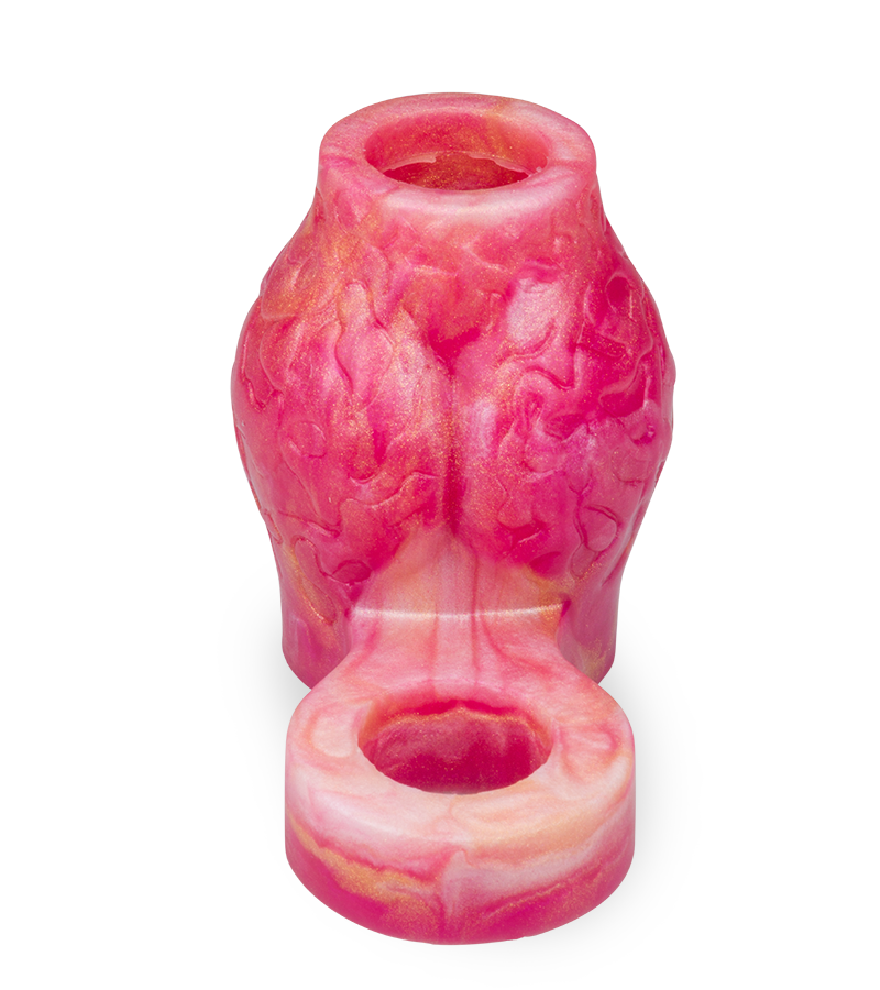 Étui pénien loup avec bulbe érectile et anneau testiculaire 7,0cm