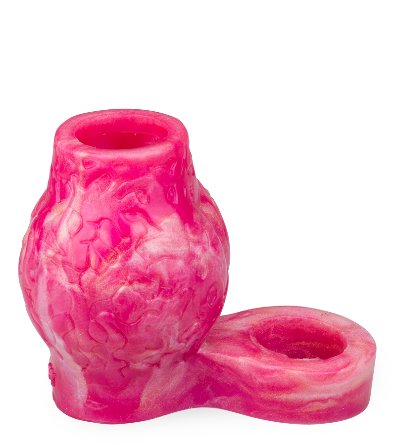 Étui pénien loup avec bulbe érectile et anneau testiculaire 9,0cm