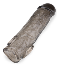 Charger l&#39;image dans la galerie, Fourreau pénien noir strié Zeus