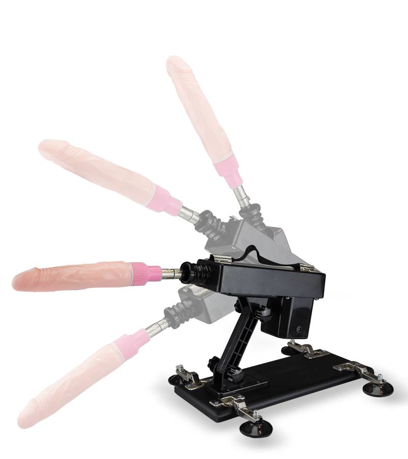 Fucking machine anale ou vaginale avec 4 godes