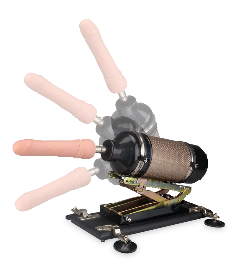 Fucking machine avec gode Tim