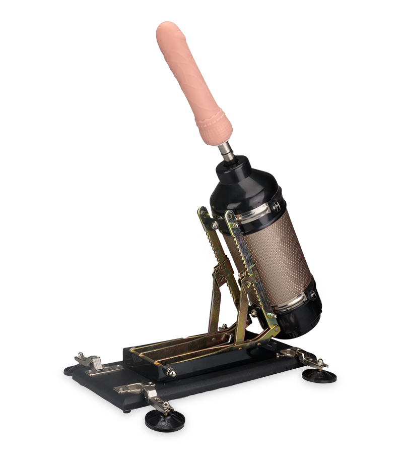 Fucking machine avec gode Tim