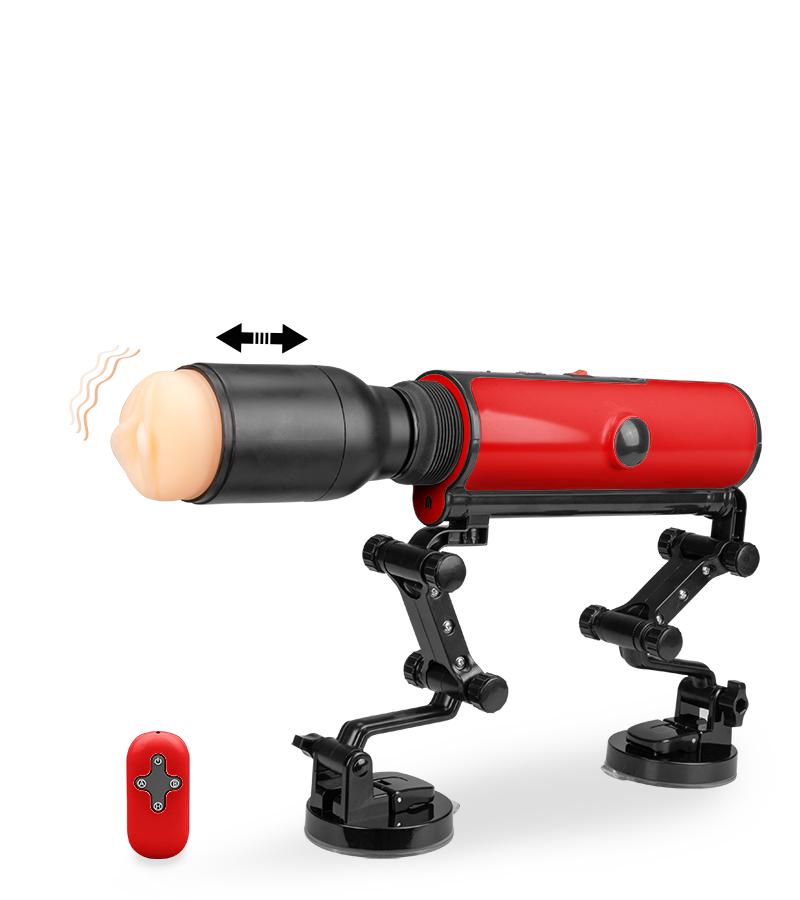 Fucking machine avec masturbateur vibrant