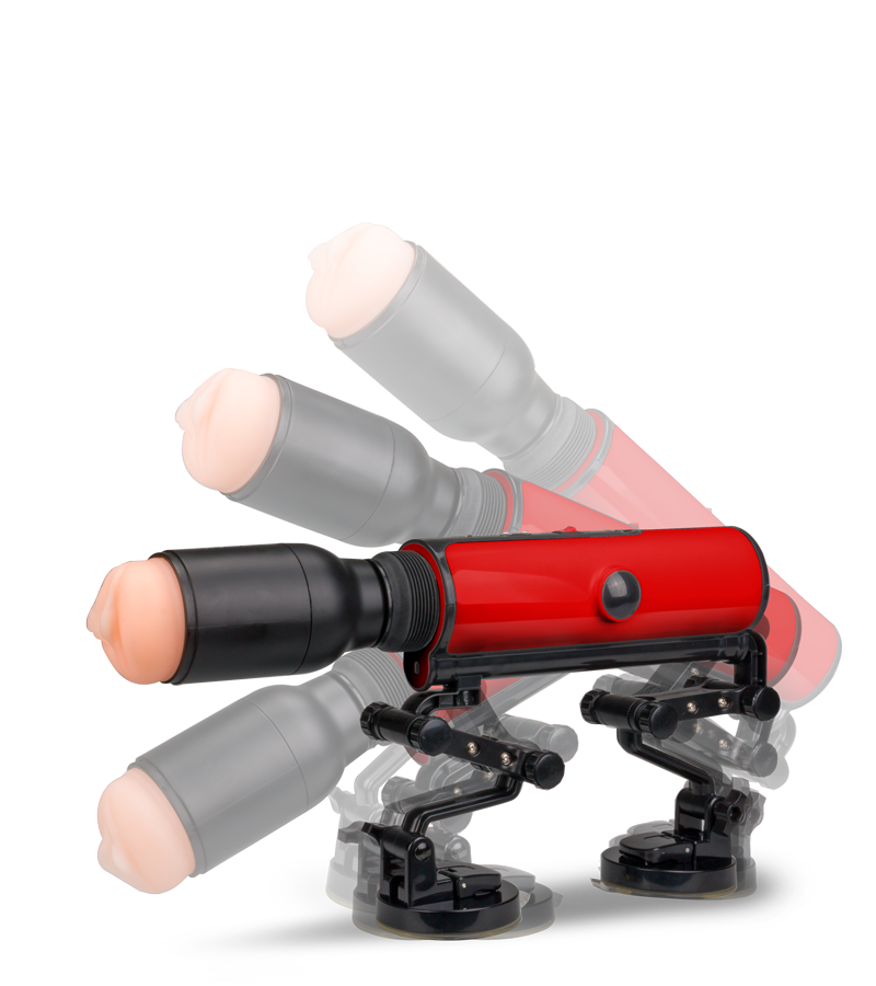 Fucking machine avec masturbateur vibrant