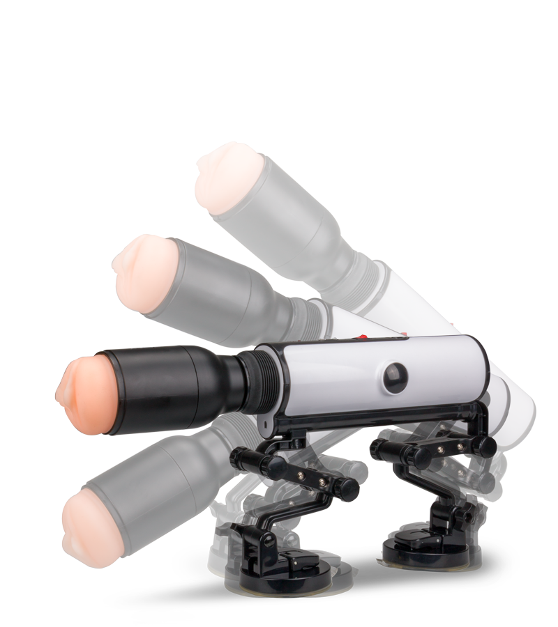 Fucking machine avec masturbateur vibrant