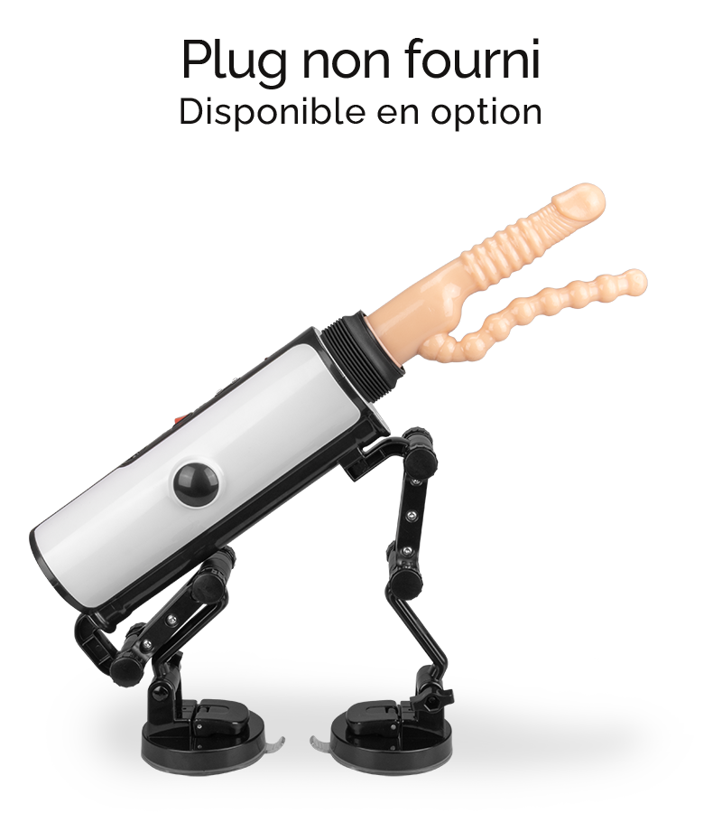 Fucking machine avec masturbateur vibrant