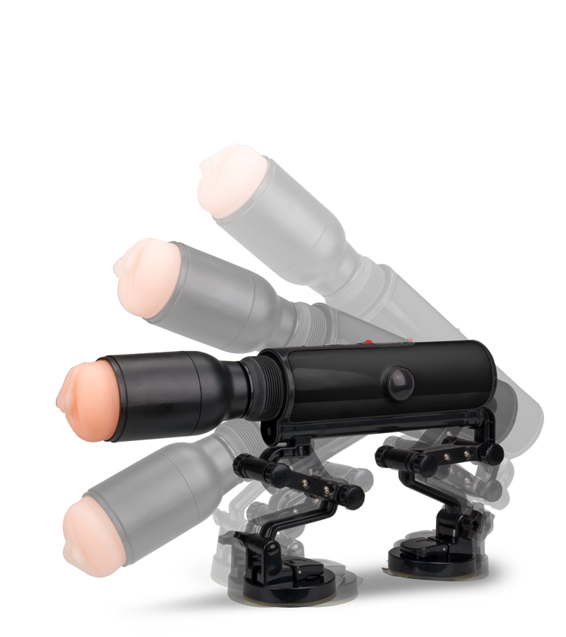 Fucking machine avec masturbateur vibrant