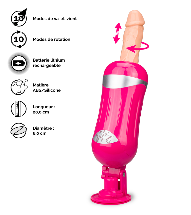 Fucking machine extreme et gode réaliste