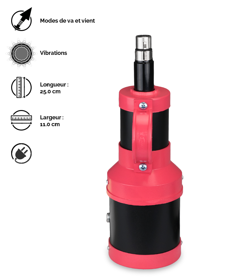 Fucking machine percussion à molette