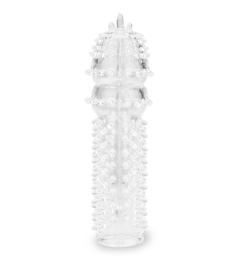 Gaine pénis picots et stimulateur