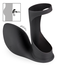 Charger l&#39;image dans la galerie, Gaine pénis vibrant stimulateur clitoris 7 modes USB
