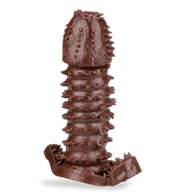 Charger l&#39;image dans la galerie, Gaine pour pénis black double stimulation avec picots