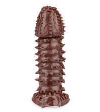 Charger l&#39;image dans la galerie, Gaine pour pénis black double stimulation avec picots