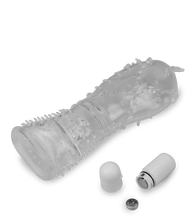 Charger l&#39;image dans la galerie, Gaine réaliste crystal picots vibrante