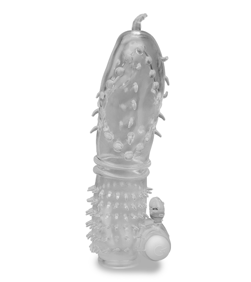 Gaine réaliste crystal picots vibrante