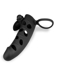 Charger l&#39;image dans la galerie, Gaine silicone cockring et stimulateur vibrant
