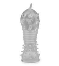 Charger l&#39;image dans la galerie, Gaine transparente vibrante à picots