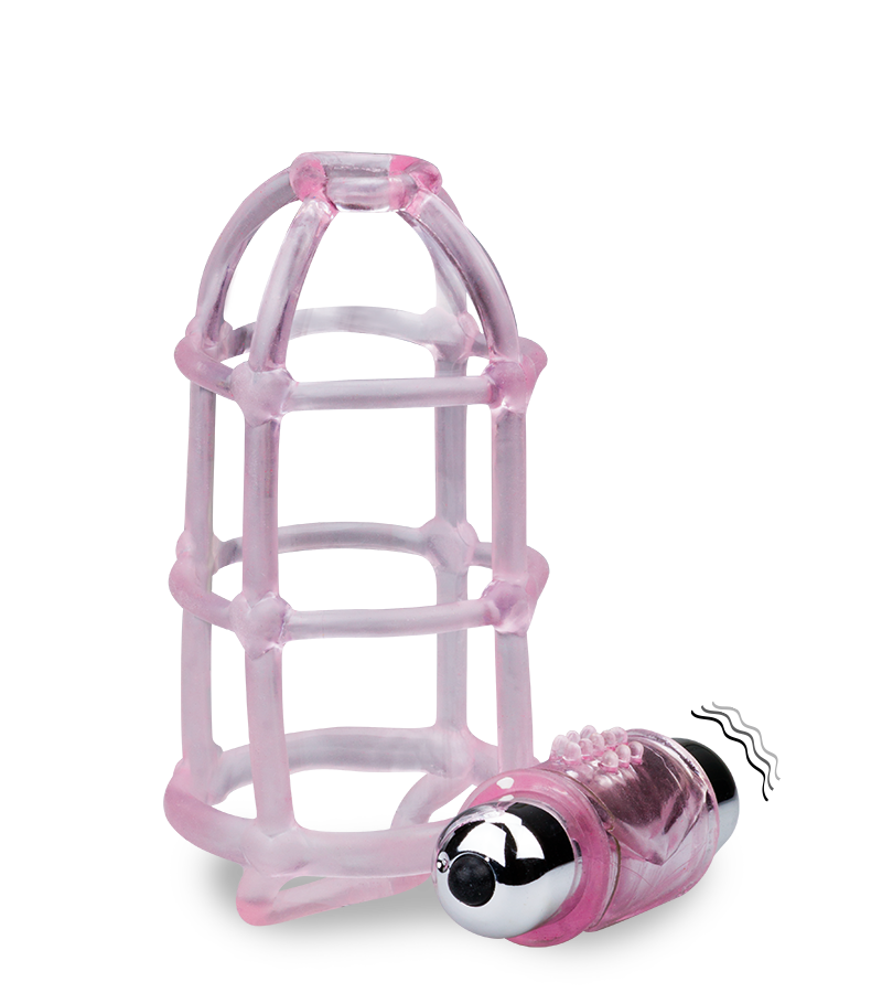 Gaine vibrante cage à pénis