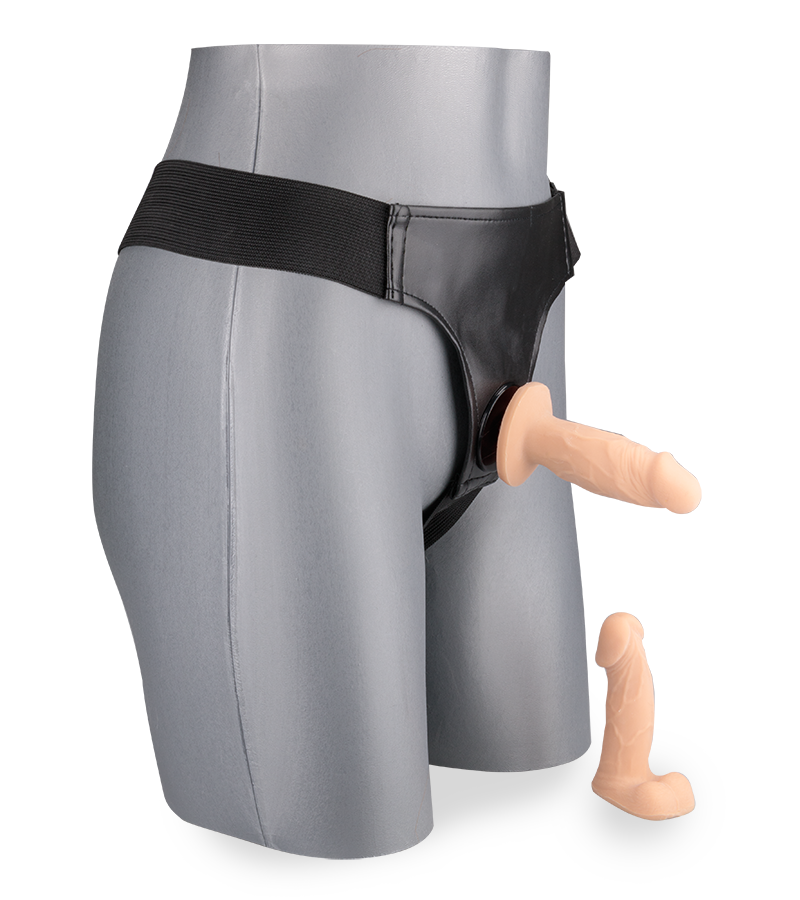 Gode ceinture anal 2 mini godes interchangeables