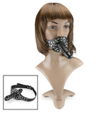 Gode ceinture bâillon pénis black