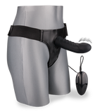 Gode ceinture courbé creux en silicone vibrant