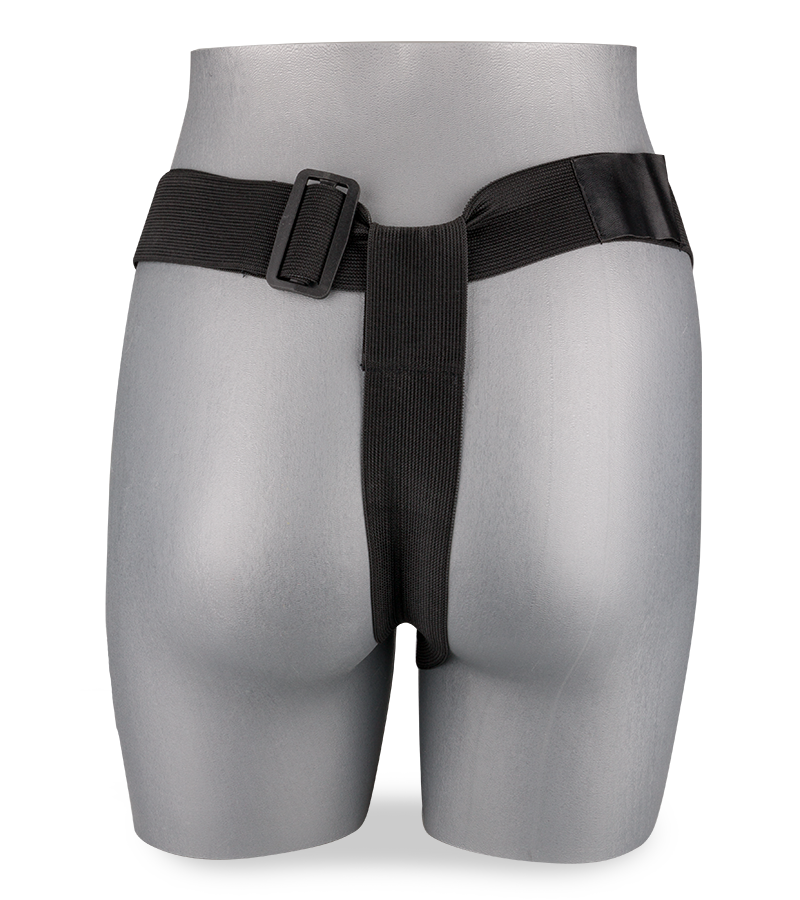 Gode ceinture courbé creux en silicone vibrant