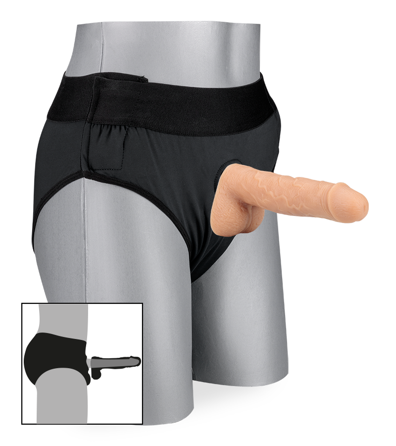 Gode ceinture creux en silicone 17,0cm Charles