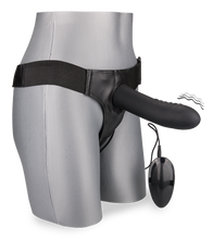 Charger l&#39;image dans la galerie, Gode ceinture creux en silicone vibrant large