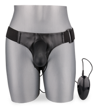 Charger l&#39;image dans la galerie, Gode ceinture creux en silicone vibrant large