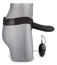 Charger l&#39;image dans la galerie, Gode ceinture creux en silicone vibrant large