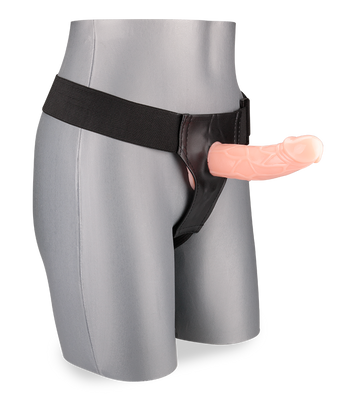 Gode ceinture harnais creux veiné