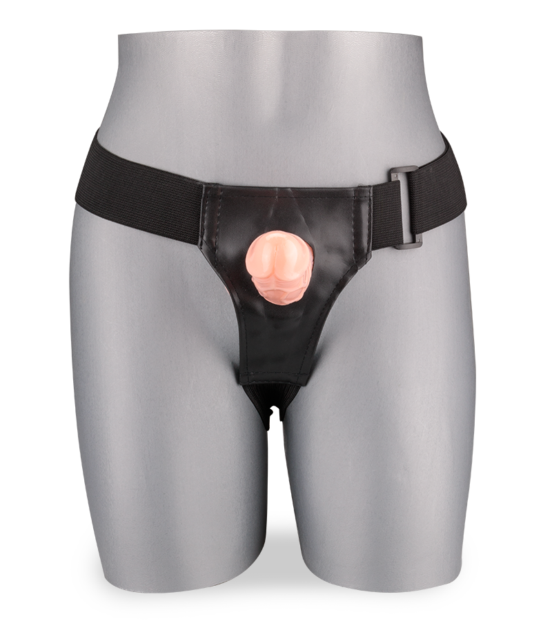 Gode ceinture harnais creux veiné