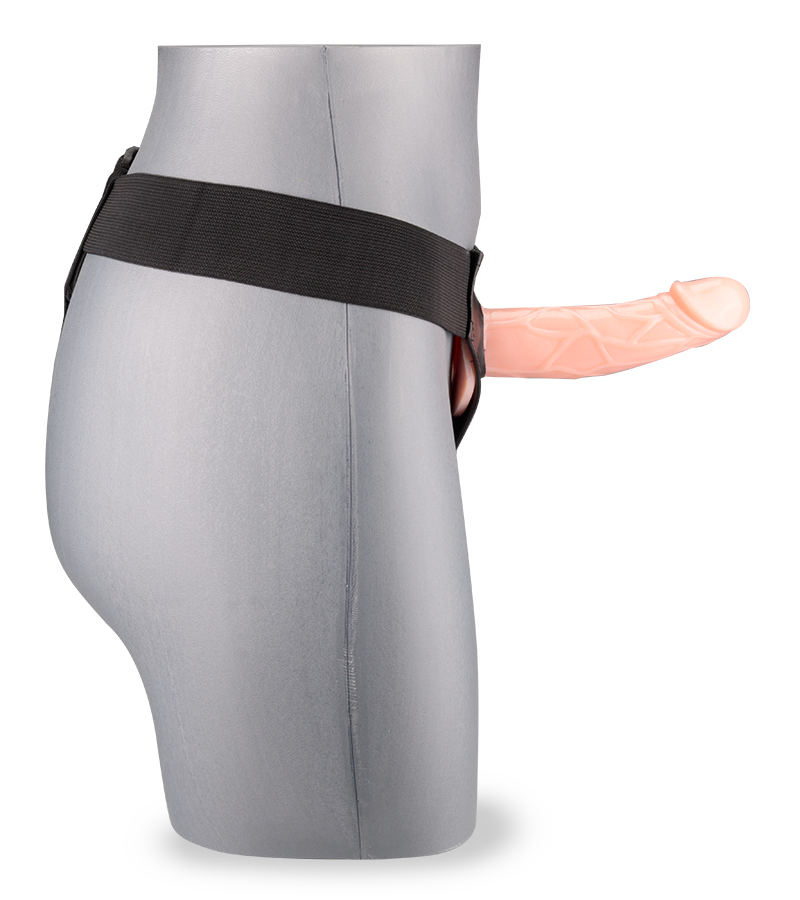 Gode ceinture harnais creux veiné