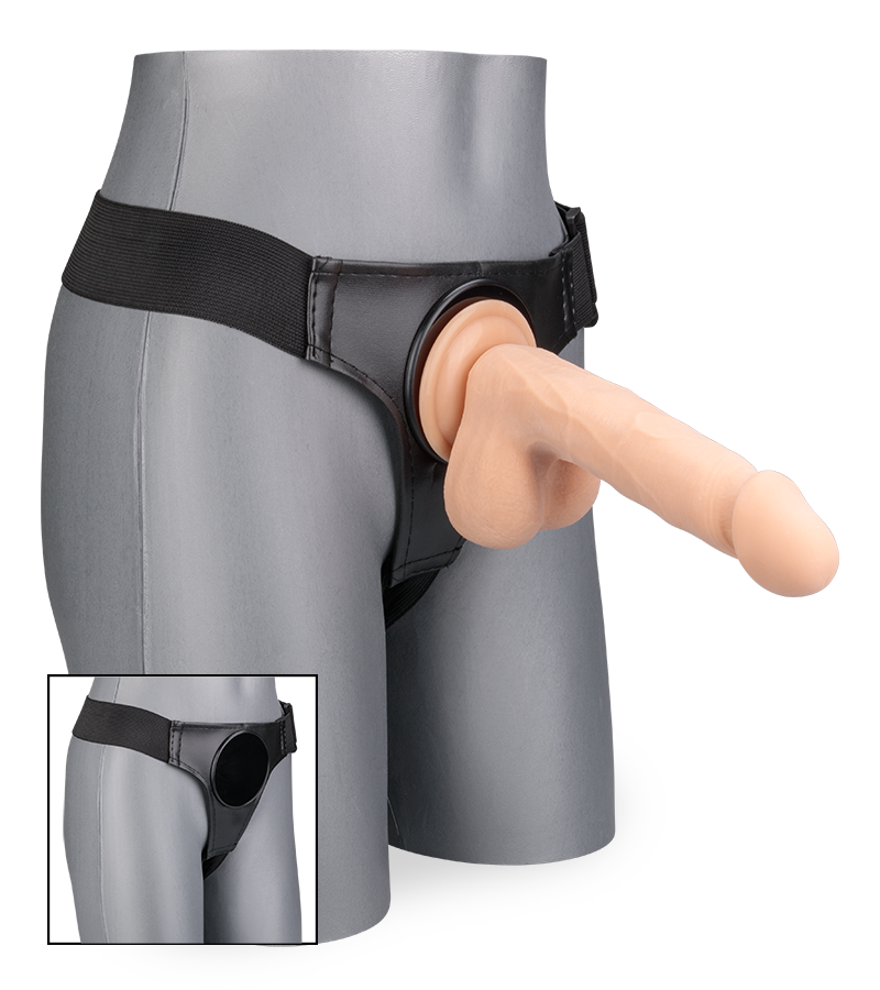 Gode ceinture ventousable 19,5cm Victor