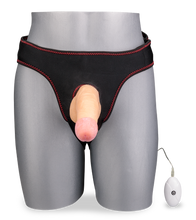 Charger l&#39;image dans la galerie, Gode ceinture vibrant 18,0cm 10 modes