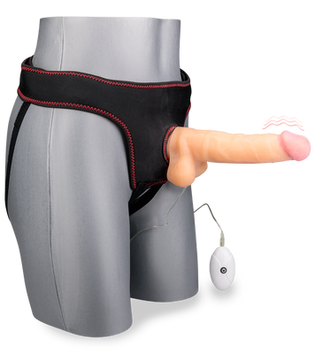 Gode ceinture vibrant 20,0cm 10 modes