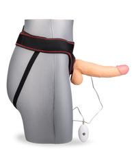 Charger l&#39;image dans la galerie, Gode ceinture vibrant courbé 22,0cm 10 modes