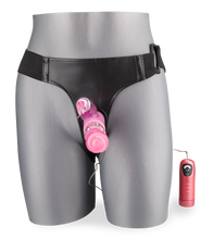 Charger l&#39;image dans la galerie, Gode ceinture vibro rabbit base large