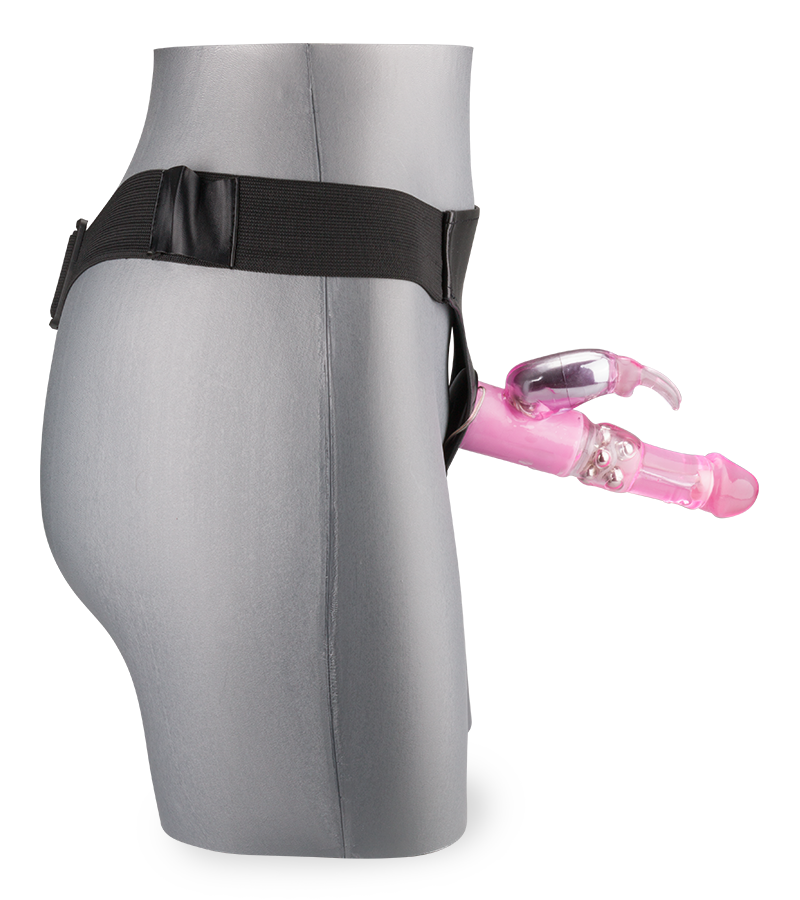 Gode ceinture vibro rabbit base large