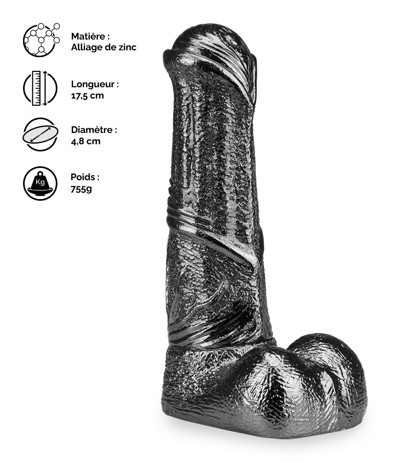 Gode cheval en métal Sauron