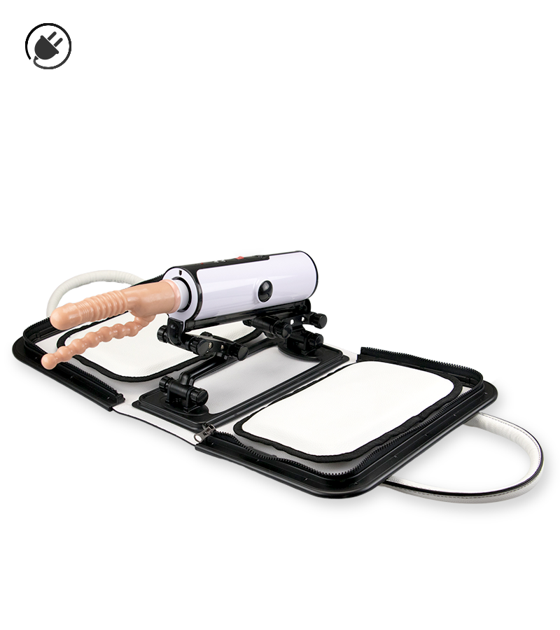 Gode double pénétration pour sex machine transportable