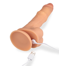 Charger l&#39;image dans la galerie, Gode en silicone vibrant et massant Riccardo
