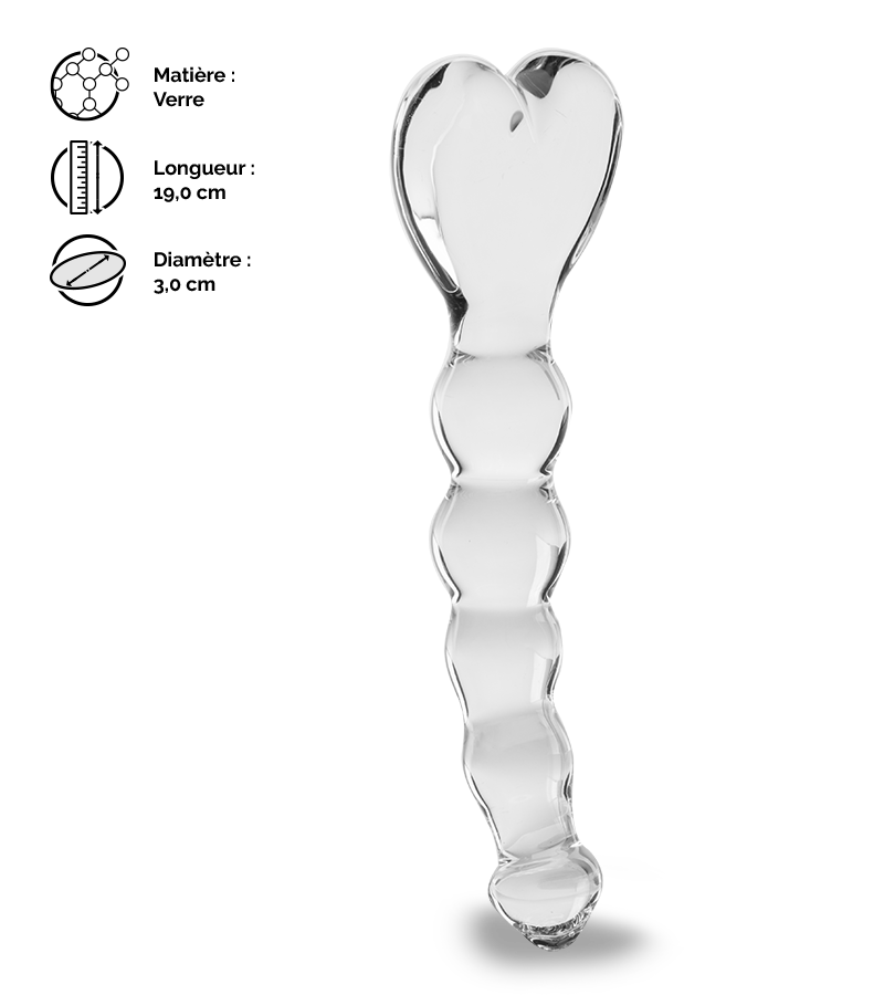 Gode en verre Love Arrow