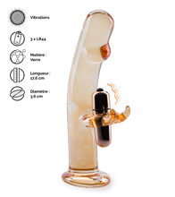 Charger l&#39;image dans la galerie, Gode en verre rabbit vibrant Mr Pleasure