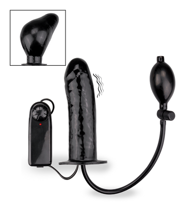 Gode gonflable vibrant à pompe