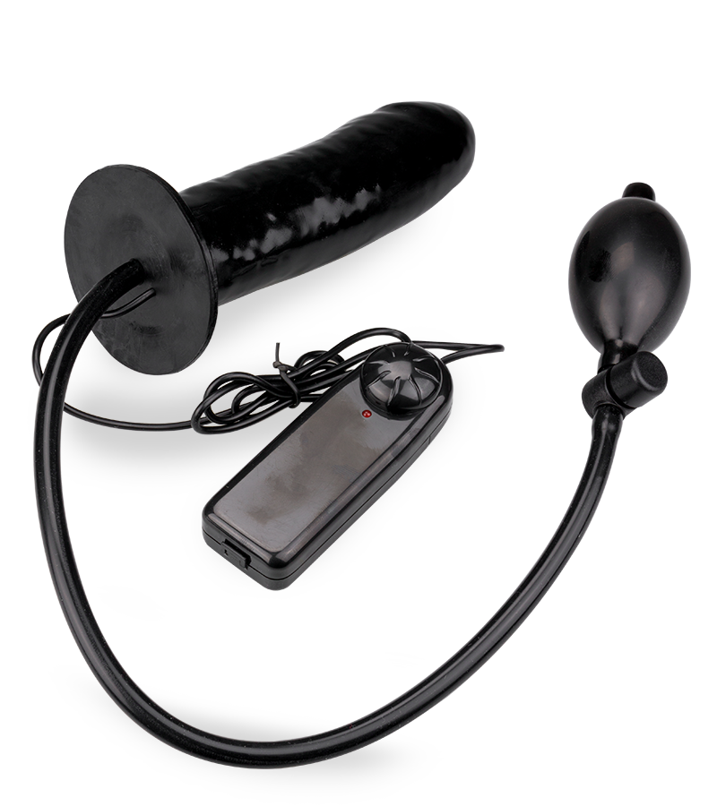 Gode gonflable vibrant à pompe