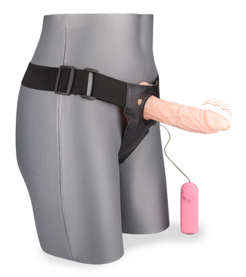 Gode harnais creux vibrant